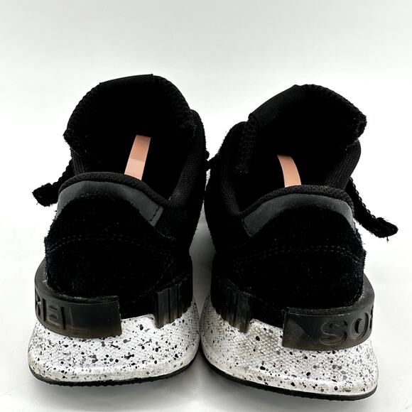 Sorel Kinetic Lite Strap Walking Sneakers Perforated Suede Strap Accent Black 10 - Picture 5 of 7